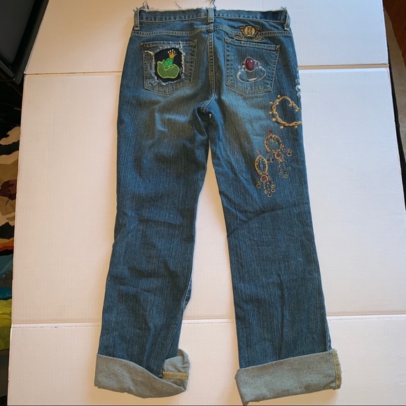 Hand-painted jeans - Picture 2 of 4